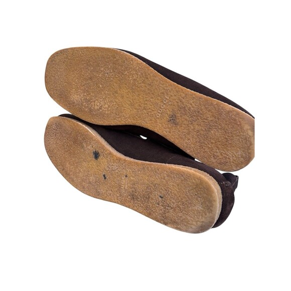 GUCCI SUEDE-WALLABEE DESERT BOOTS DARK-BROWN/w GUM SOLES MENS SIZE 11.5 D main image 6